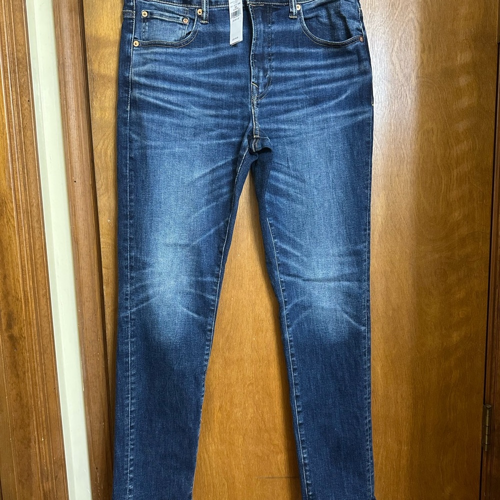 American Eagle Outfitters Men's Slim Jeans - Dark Blue